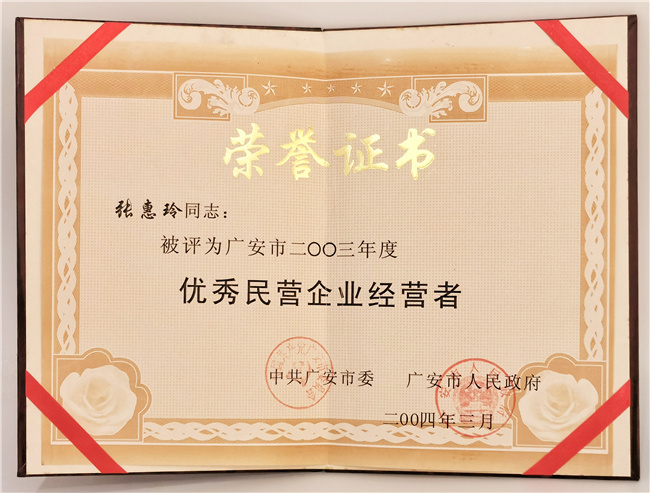 优秀民营企业经营者